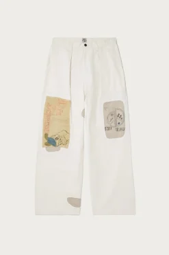 Rough-Face Twill FATIGUE Baggy Pants (RUSHWEEK Remake) - Natural