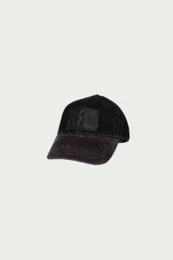 Roughout Suede Cap - Black