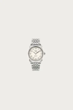 Royal Smith 90-008 - Ivory Dial/Silver Case/Stainless Bracelet