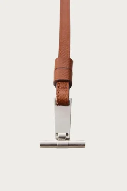 S. Days T-Bar & Leather Strap - Short - Brown