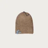 Silk Mohair Sparkle Beanie - Tree Bark