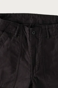 Slim Fit Fatigue Pants - Black