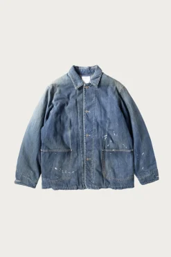 SS Coverall Down DMGD - Indigo