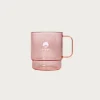 Stacking Mug Clear - Clear Red/White Logo