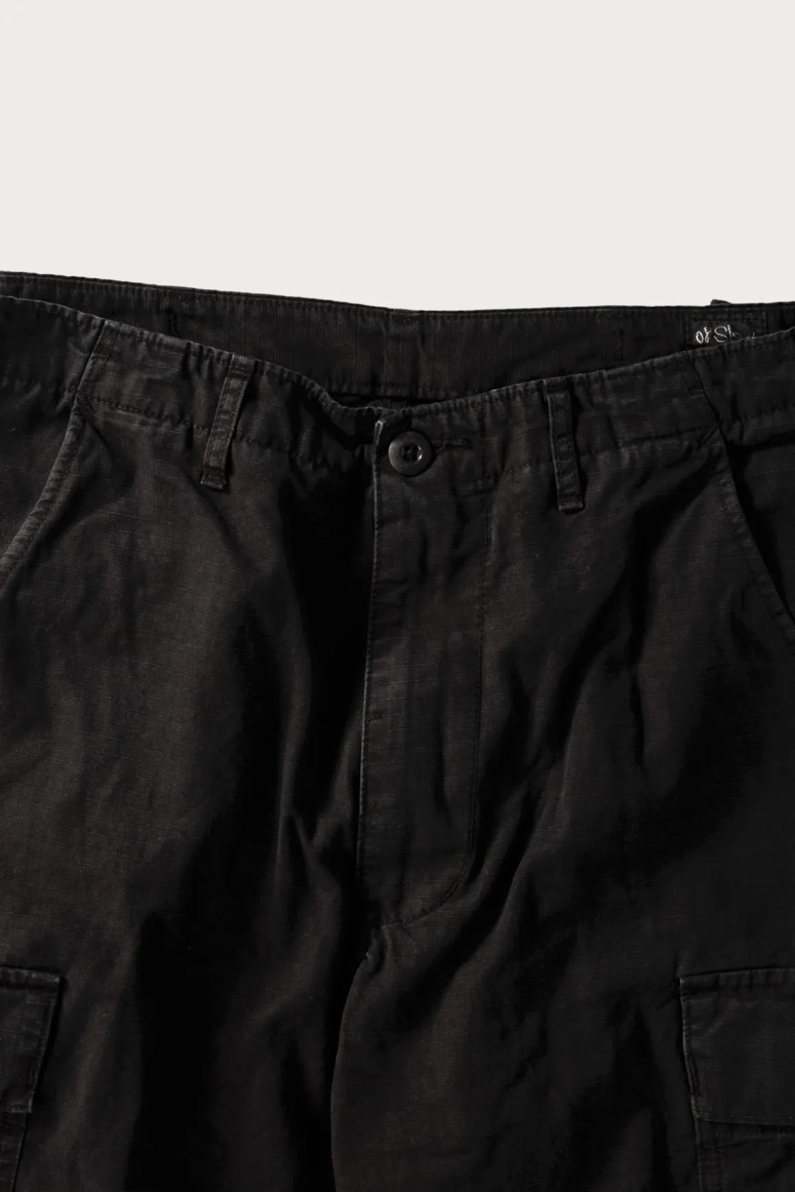 Stone Black Vintage Fit 6 Pocket Cargo Pants - Black Stone