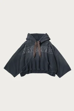 SWT Knit DEVIL Hoodie (KAPITAL Embroidery) - Black
