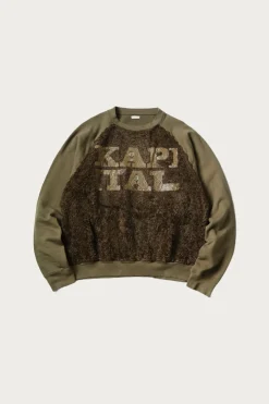 30/-SWTxFur GRIZZLY SWT (SPEAKEASY KAPITAL) - Khaki
