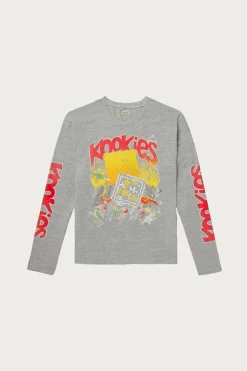 TOP Jersey Crew Longs Sleeve T (BUSTER PECKISH BOWY) - Grey