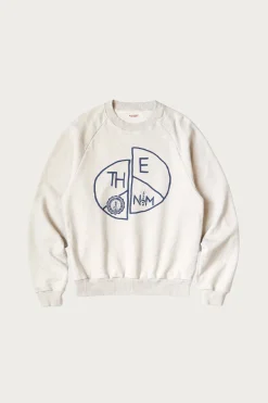 TOP SWT Knit Raglan Crew SWT (TH.D.D.PEACE) - Natural