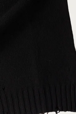 Two-Tone Cardigan - Black/Brown