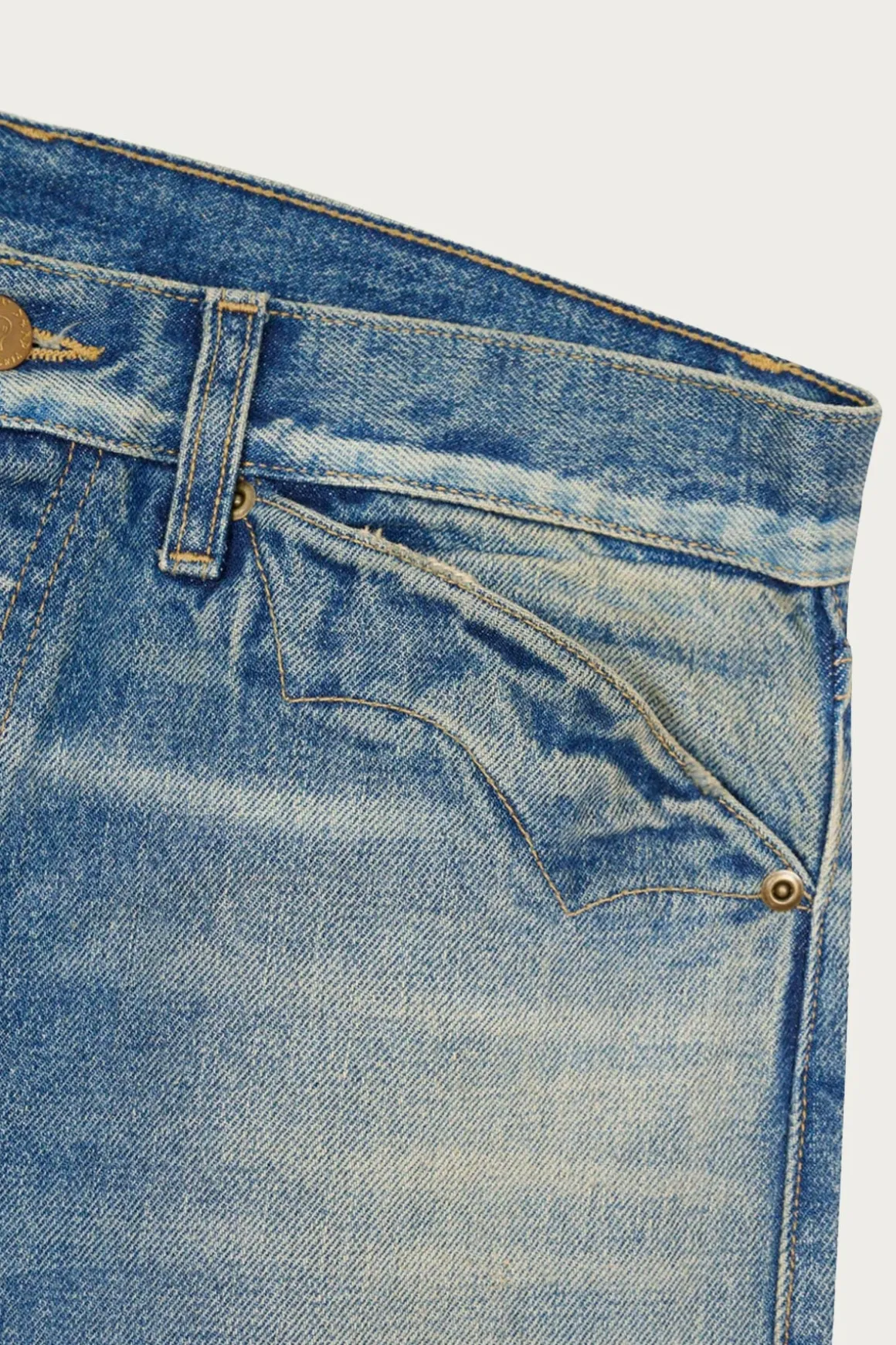 Type OO 15oz Selvedge Denim Pant - Washed Indigo
