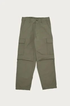 Vintage Fit 6 Pocket Cargo Pant - Olive Ripstop