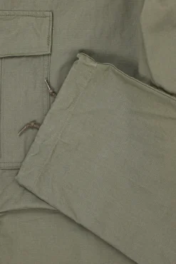 Vintage Fit 6 Pocket Cargo Pant - Olive Ripstop