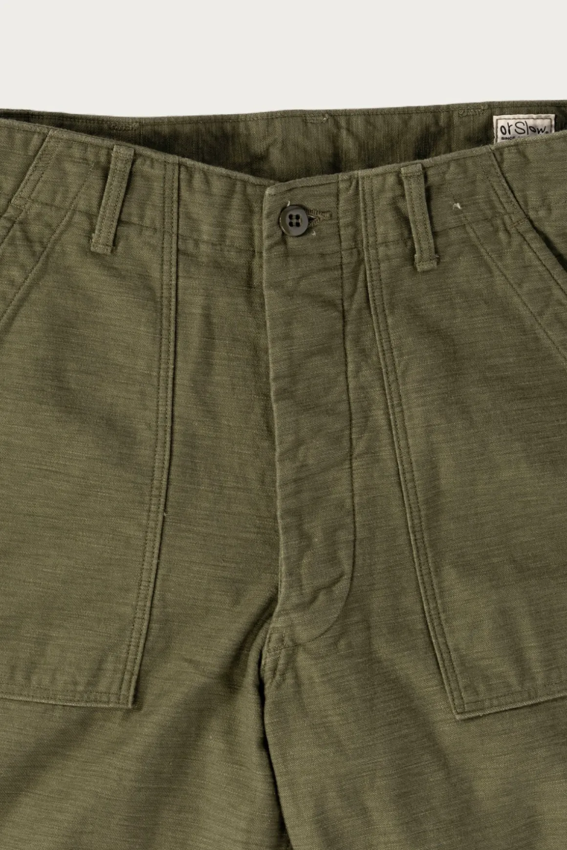 Vintage Fit Fatigues - Dark Olive