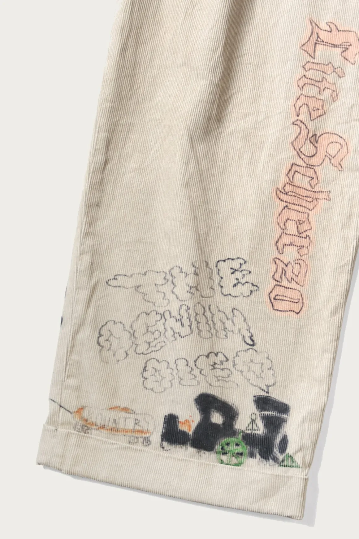 14W Corduroy IVY Pants (Memorial Paint Model) - Beige