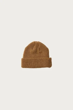 Waffle Watch Cap - Tan Brown