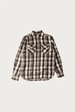 Washed Flannel Workshirt - Night Pitch