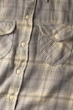 Washed Flannel Workshirt - Late Frost