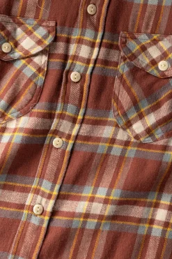 Washed Flannel Workshirt - Autumn Rust
