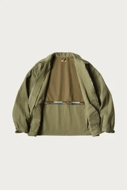 Water-Repellent Canvas ZIP-UP KAYAK PAW-PAW Blouson - Khaki