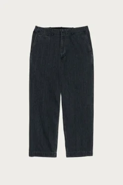 Wide Denim Pants - Grey