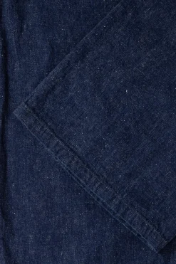 Wide Fit US Navy Denim Utility Pants - One Wash