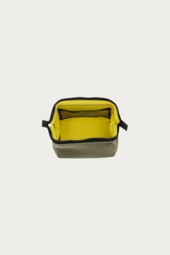 Wired Pouch Small - Olive/Yellow