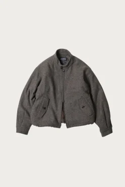 Wool Harrington Jacket - Gray