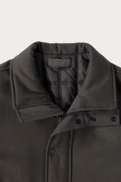 Wool Nylon Flannel Ghost Jacket - Grey