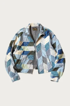 YABANE Quilt Patchwork Drizzler JKT - Indigo