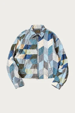 YABANE Quilt Patchwork Drizzler JKT - Indigo