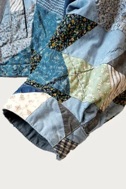 YABANE Quilt Patchwork Drizzler JKT - Indigo
